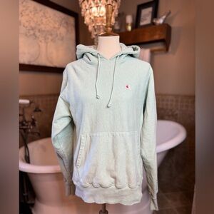 Champion Classic C Relaxed Heathered Reverse Weave Hoodie Sweatshirt small